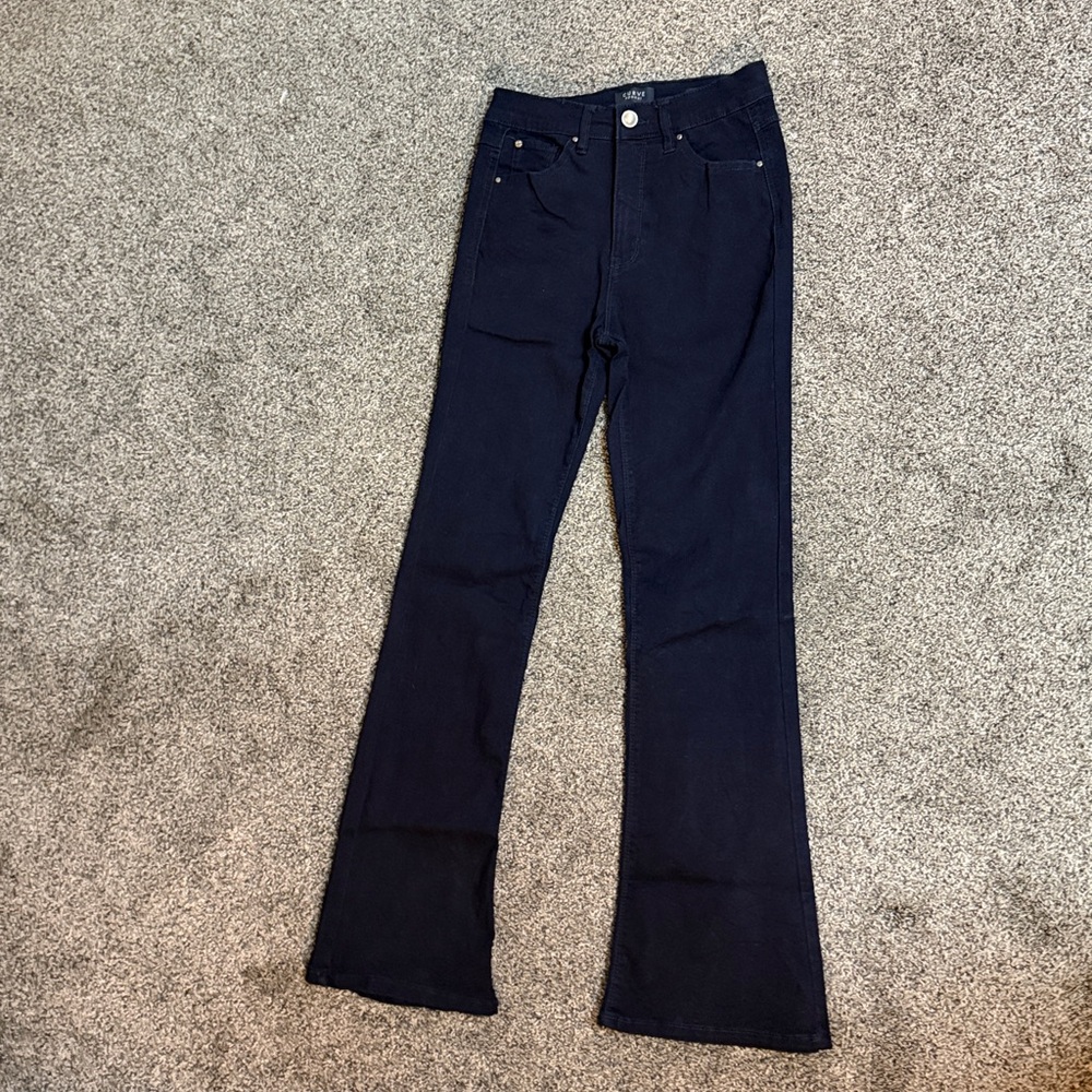 Curve Appeal Dark Blue Flared Jeans